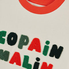 MONOPRIX TRICOLOR SMART BUDDY SWEATSHIRT