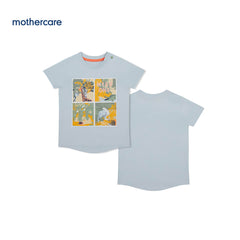 MOTHERCARE BABY BLUE SAFARI T-SHIRT