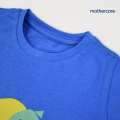 MOTHERCARE BLUE DINOSAUR T-SHIRT