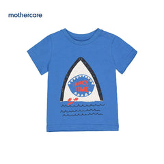 MOTHERCARE BLUE SNACK ATTACK T-SHIRT