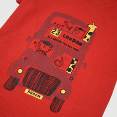MOTHERCARE RED BROOM T-SHIRT