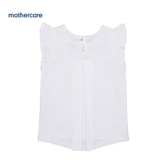 MOTHERCARE SWAN LAKE GIRL WHITE SHORT SLEEVE T-SHIRT