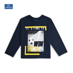 CHICCO DARK NAVY TIME TO WIN LONG SLEEVE T-SHIRT