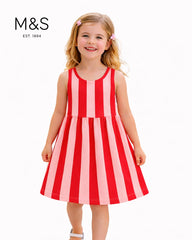 M&S CANDY STRIPED SUMMER DRESS