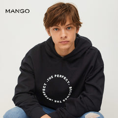 MANGO PERFECT BECOMES IMPERFECT BLACK HOODIE