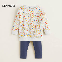 MANGO FRUIT PRINT 2 PCS SET