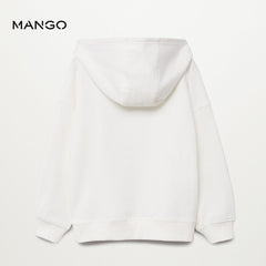 MANGO WHITE ART HAS NO RULES HOODIE