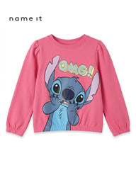 NAME IT PINK STITCH GRAPHIC T-SHIRT