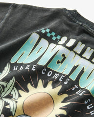 NEXT BLACK ACID WASHED SUMMER SHORT SLEEVE T-SHIRT