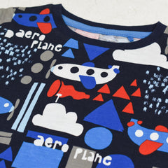 NEXT BLACK AERO PLANE PRINTED T-SHIRT