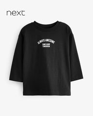 NEXT BLACK ALWAYS AWESOME LONG SLEEVE T-SHIRT