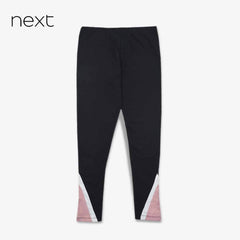 NEXT BLACK AND PINK CONTRASTING LEGGING