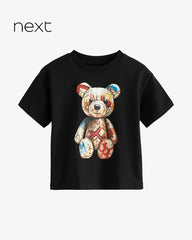 NEXT BLACK BEAR PRINT SHORT SLEEVE T-SHIRT