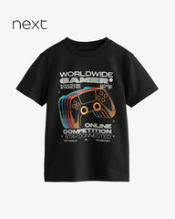 NEXT BLACK GAMER SHORT SLEEVE T-SHIRT