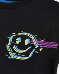 NEXT BLACK OVERSIZED BACK PRINTED T-SHIRT