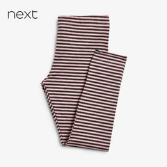 NEXT GREY PINK STRIPED LEGGING