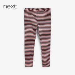NEXT GREY PINK STRIPED LEGGING
