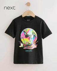 NEXT BLACK SHORT SLEEVE STRIKER T-SHIRT