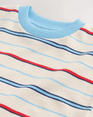 NEXT BLUE AND RED STRIPED SHORT SLEEVE T-SHIRT
