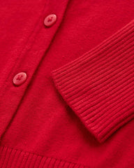 NEXT BLUE COTTON RICH SCHOOL V-NECK CARDIGAN 7A