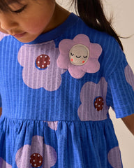 NEXT BLUE FLOWER JERSEY DRESS