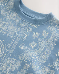 NEXT BLUE RELAX FIT OVERALL PRINT T-SHIRT