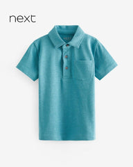 NEXT BLUE SHORT SLEEVE POLO T-SHIRT