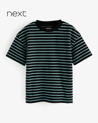 NEXT BLUE STRIPED SHORT SLEEVE T-SHIRT