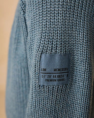 NEXT BLUE UTILITY ZIP NEXT KNITTED JUMPER