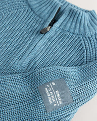 NEXT BLUE UTILITY ZIP NEXT KNITTED JUMPER