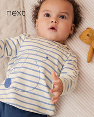 NEXT BLUE WHITE BUNNY TOP WITH LEGGINGS 2 PCS SET