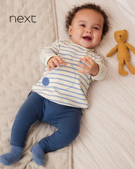 NEXT BLUE WHITE BUNNY TOP WITH LEGGINGS 2 PCS SET