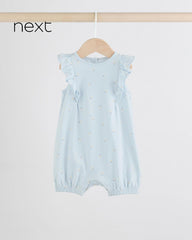 NEXT BLUE WHITE FLORAL BODY ROMPER PACK OF 4