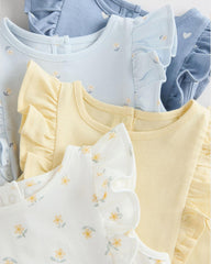 NEXT BLUE WHITE FLORAL BODY ROMPER PACK OF 4