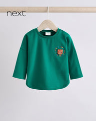 NEXT BRIGHT VARSITY BEAR TOP WITH TROUSER SET