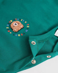 NEXT BRIGHT VARSITY BEAR TOP WITH TROUSER SET