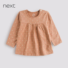NEXT BROWN BUNNY FRILL COSY TOP