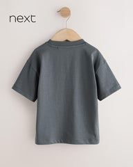 NEXT CHARCOAL COOL PRINTED SHORT SLEEVE T-SHIRT
