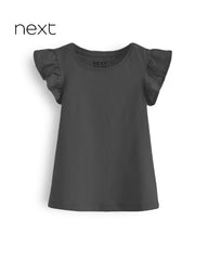 NEXT CHARCOAL FRILL VEST TOP