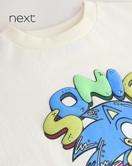 NEXT CREAM BLUE SONIC SHORT SLEEVE T-SHIRT
