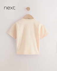 NEXT ECRU SAFARI ANIMAL GRAPHIC PRINT COTTON T-SHIRT