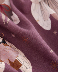 NEXT FAIRY PRINT LONG SLEEVE COTTON JERSEY DRESS