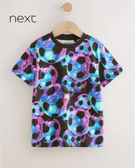 NEXT FOOTBALL PATTEREND PRINT SHORT SLEEVE T-SHIRT