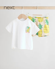 NEXT FRUIT CLUB T-SHIRT AND SHORT SET