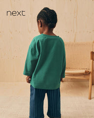 NEXT GREEN DUCK LONG RELAX FIT SLEEVE T-SHIRT