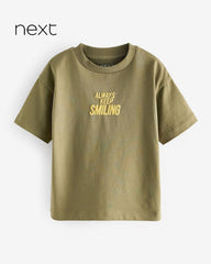 NEXT GREEN KEEP SMILING SHORT SLEEVE T-SHIRT