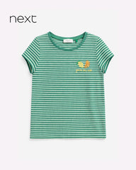 NEXT GREEN STRIPED LEMON TOP