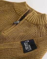 NEXT GREEN UTILITY ZIP NEXT KNITTED JUMPER