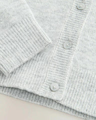 NEXT GREY BUTTON UP DROP SHOULDER SWEATER