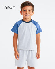 NEXT GREY REGULAR FIT T-SHIRT WITH SHORT SET
